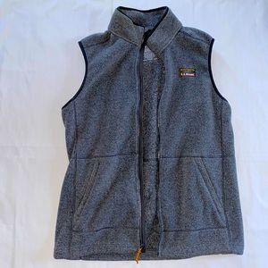 LL Bean Gray Fleece Vest